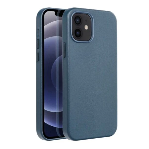 Casify Leren Hoesje met MagSafe voor iPhone 12 Mini Donkerblauw