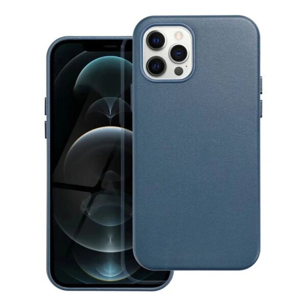 Casify Leren Hoesje met MagSafe voor iPhone 12 Pro Donkerblauw2