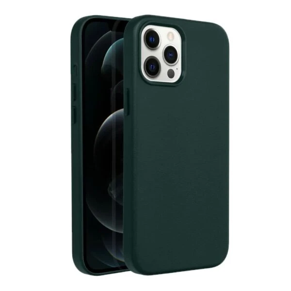 Casify Leren Hoesje met MagSafe voor iPhone 12 Pro Max Bosgroen