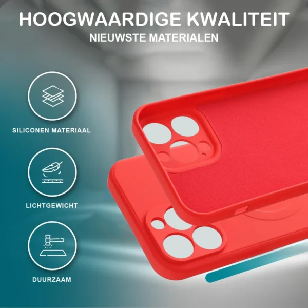 Casify Siliconen Hoesje met MagSafe Rood5