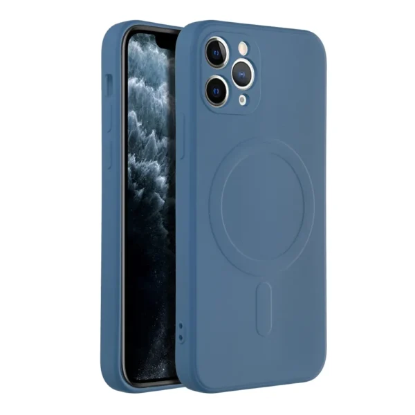 Casify Siliconen Hoesje met MagSafe voor iPhone 11 Pro Blauw