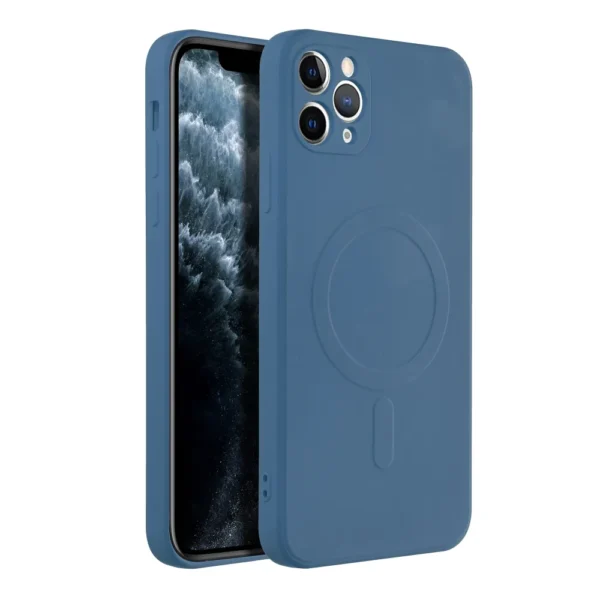 Casify Siliconen Hoesje met MagSafe voor iPhone 11 Pro Max Blauw