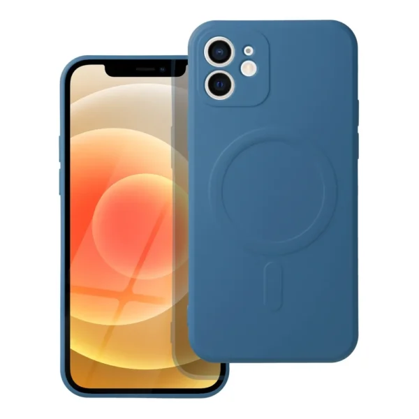 Casify Siliconen Hoesje met MagSafe voor iPhone 12 Blauw2