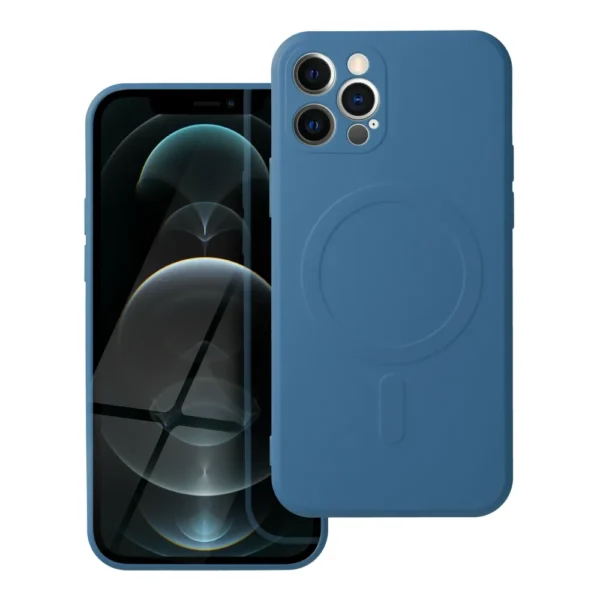 Casify Siliconen Hoesje met MagSafe voor iPhone 12 Pro Blauw2