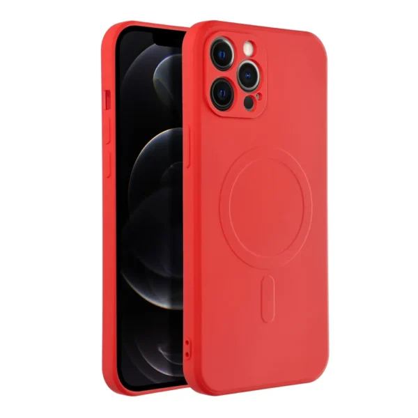 Casify Siliconen Hoesje met MagSafe voor iPhone 12 Pro Max Rood