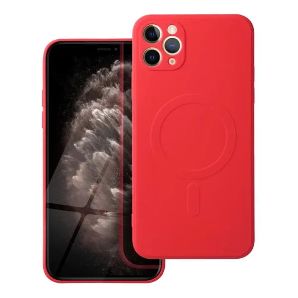 Casify Siliconen Hoesje met MagSafe voor iPhone 12 Pro Max Rood2