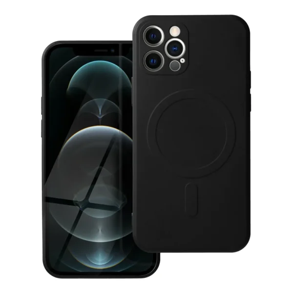 Casify Siliconen Hoesje met MagSafe voor iPhone 12 Pro Zwart2