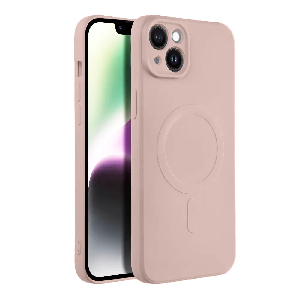 Casify Siliconen Hoesje met MagSafe voor iPhone 14 Plus Roze