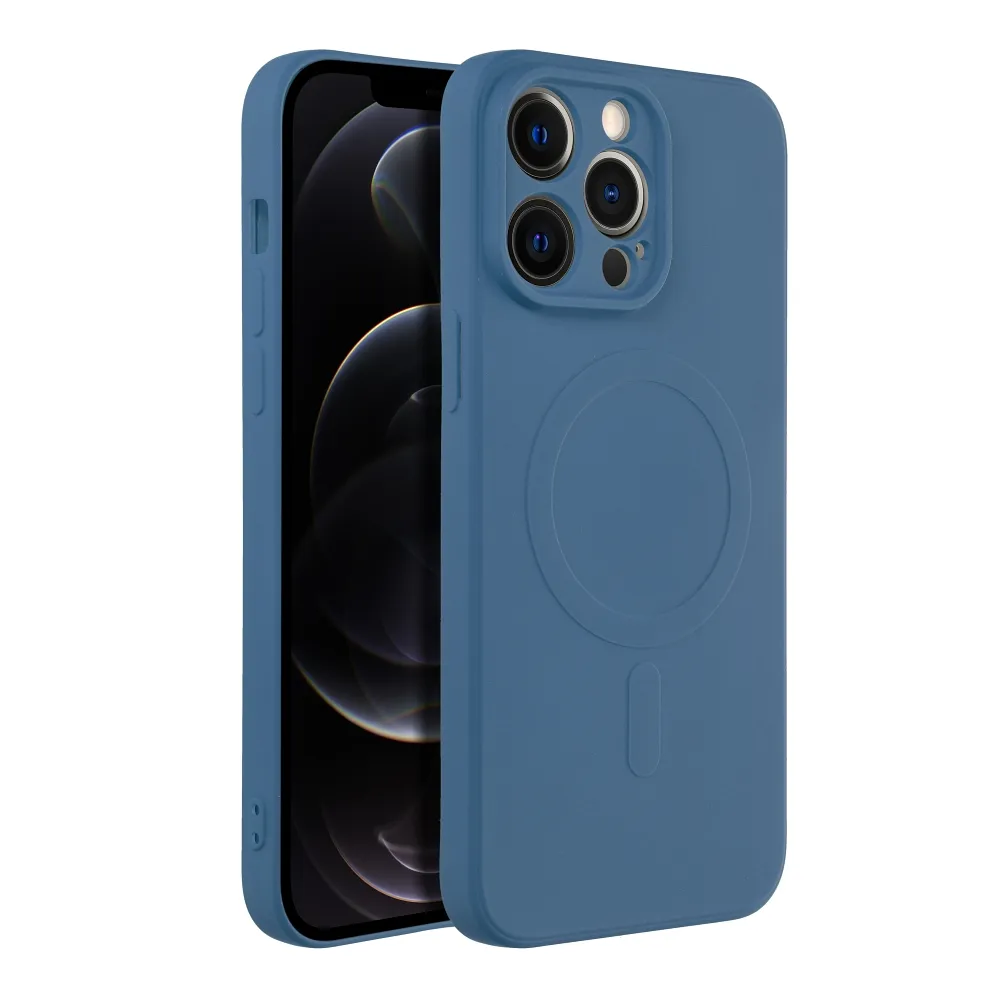 Casify Siliconen Hoesje met MagSafe voor iPhone 14 Pro Max Blauw