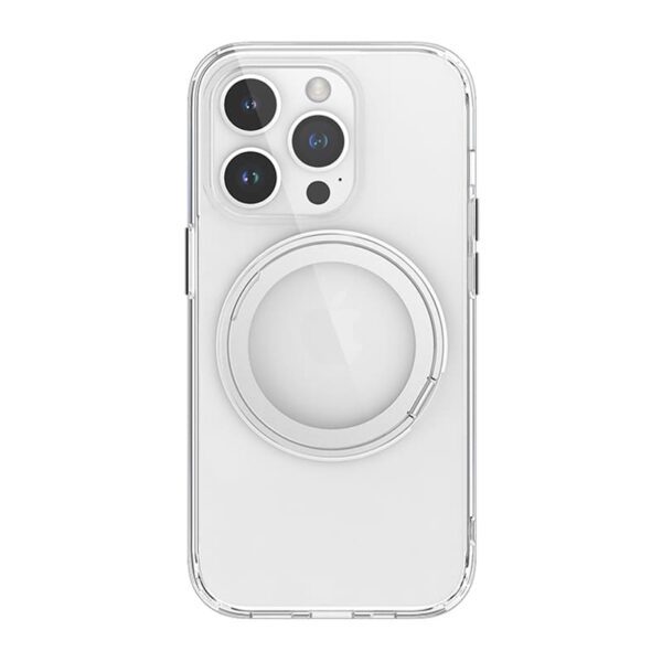 Casify iPhone 13 Pro Max MagSafe Hoesje met 360° verstelbaar Kickstand Standaard Transparant