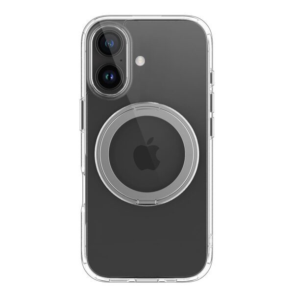 Casify 360° verstelbaar Kickstand Hoesje met MagSafe voor de iPhone 16 Plus Transparant