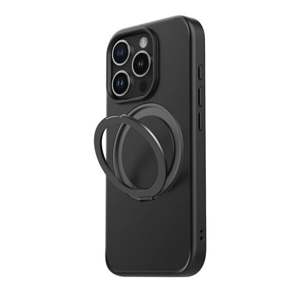 Casify 360° verstelbaar Kickstand Hoesje met MagSafe voor de iPhone 16 Pro Mat Zwart2