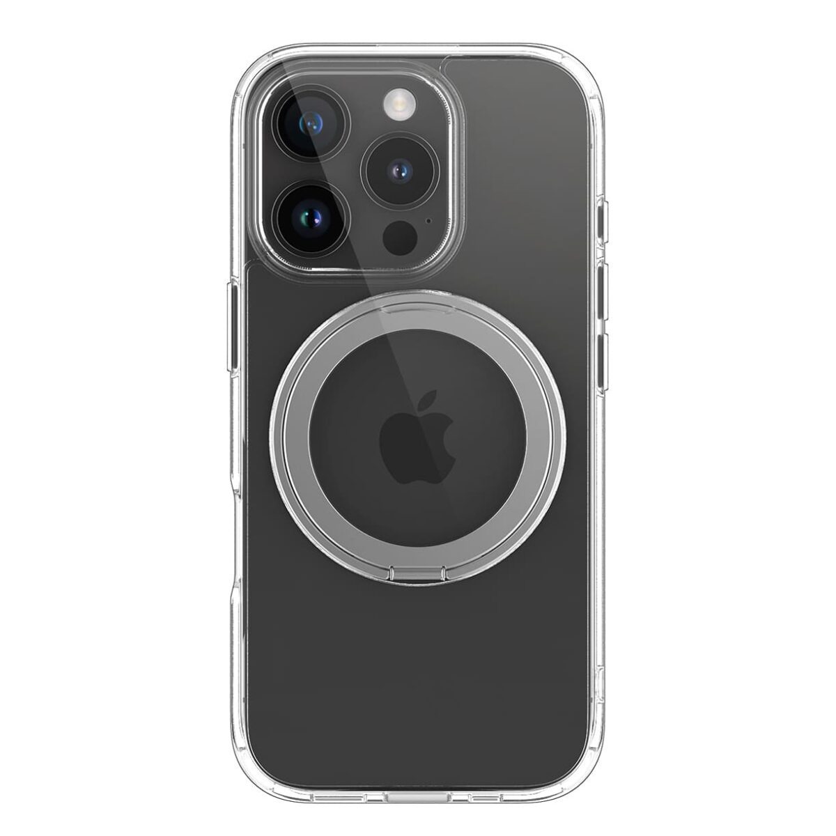 Casify 360° verstelbaar Kickstand Hoesje met MagSafe voor de iPhone 16 Pro Max Transparant