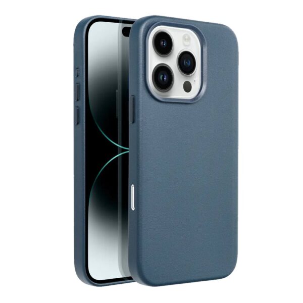 Casify Leren Hoesje met MagSafe voor de iPhone 16 Pro Donkerblauw