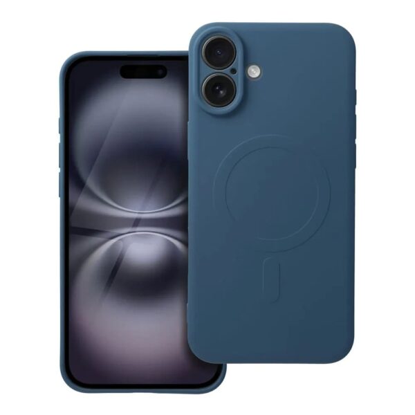 Casify Siliconen Hoesje met MagSafe voor de iPhone 16 Blauw