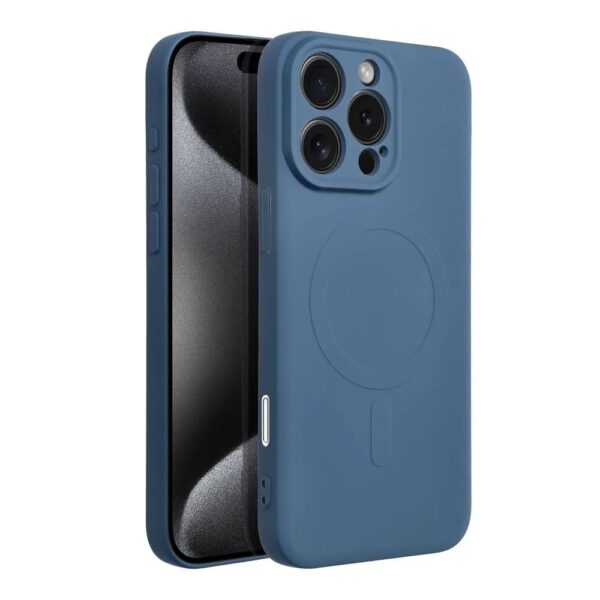 Casify Siliconen Hoesje met MagSafe voor de iPhone 16 Pro Max Blauw